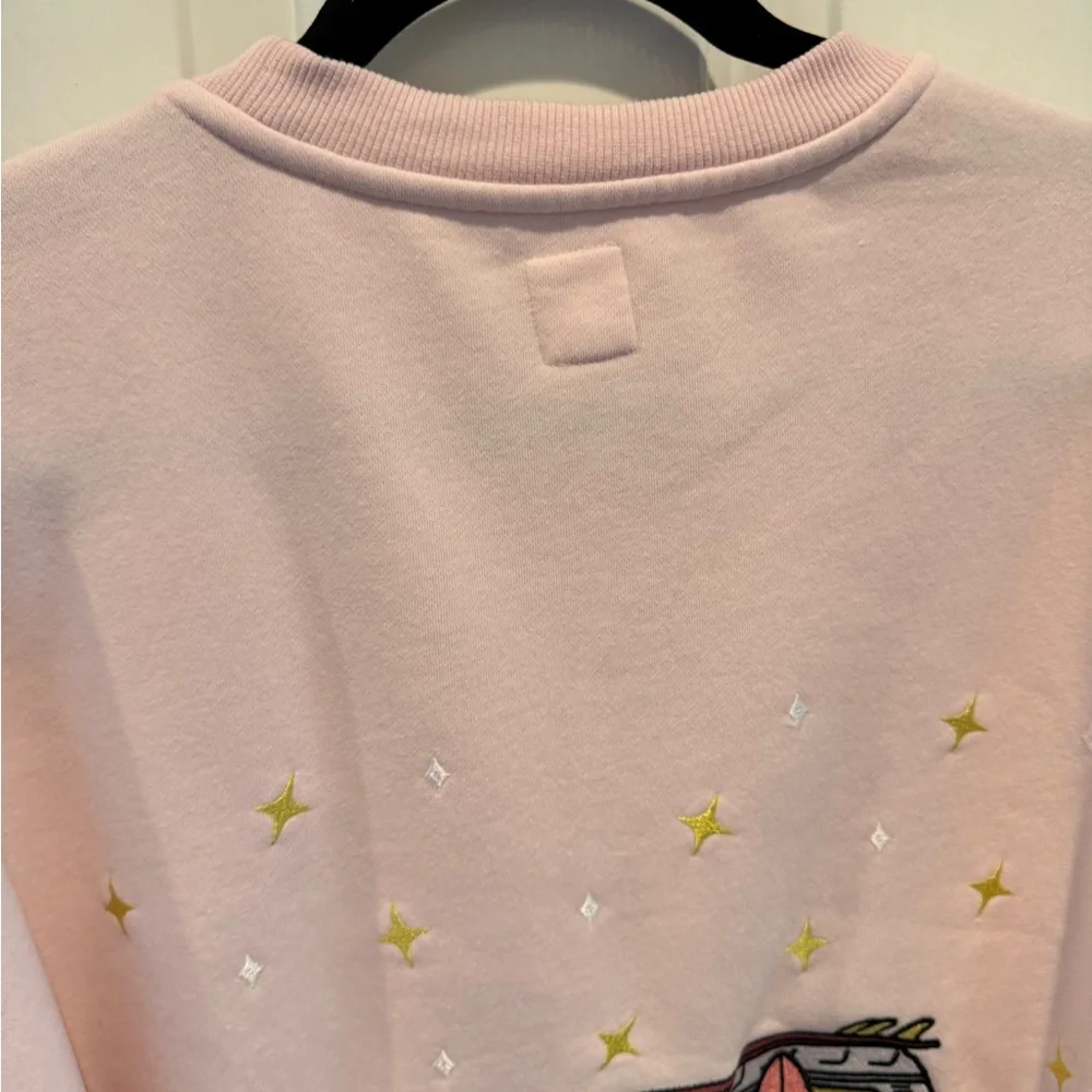 Sunkissed Coconut Light Pink Embroidered Camper Sweatshirt Size XXL - Picture 7 of 15